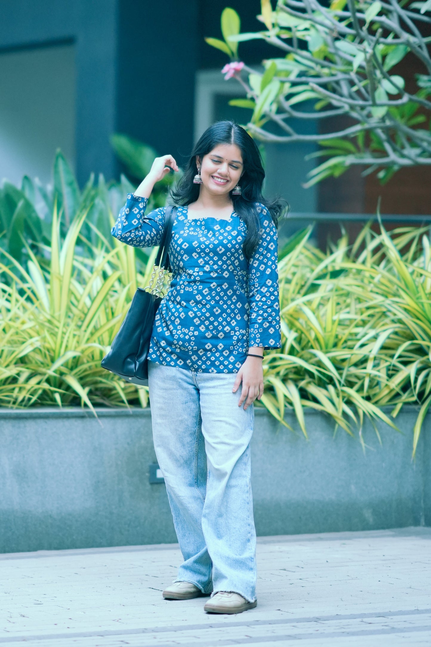 Indigo Breeze Printed Kurti