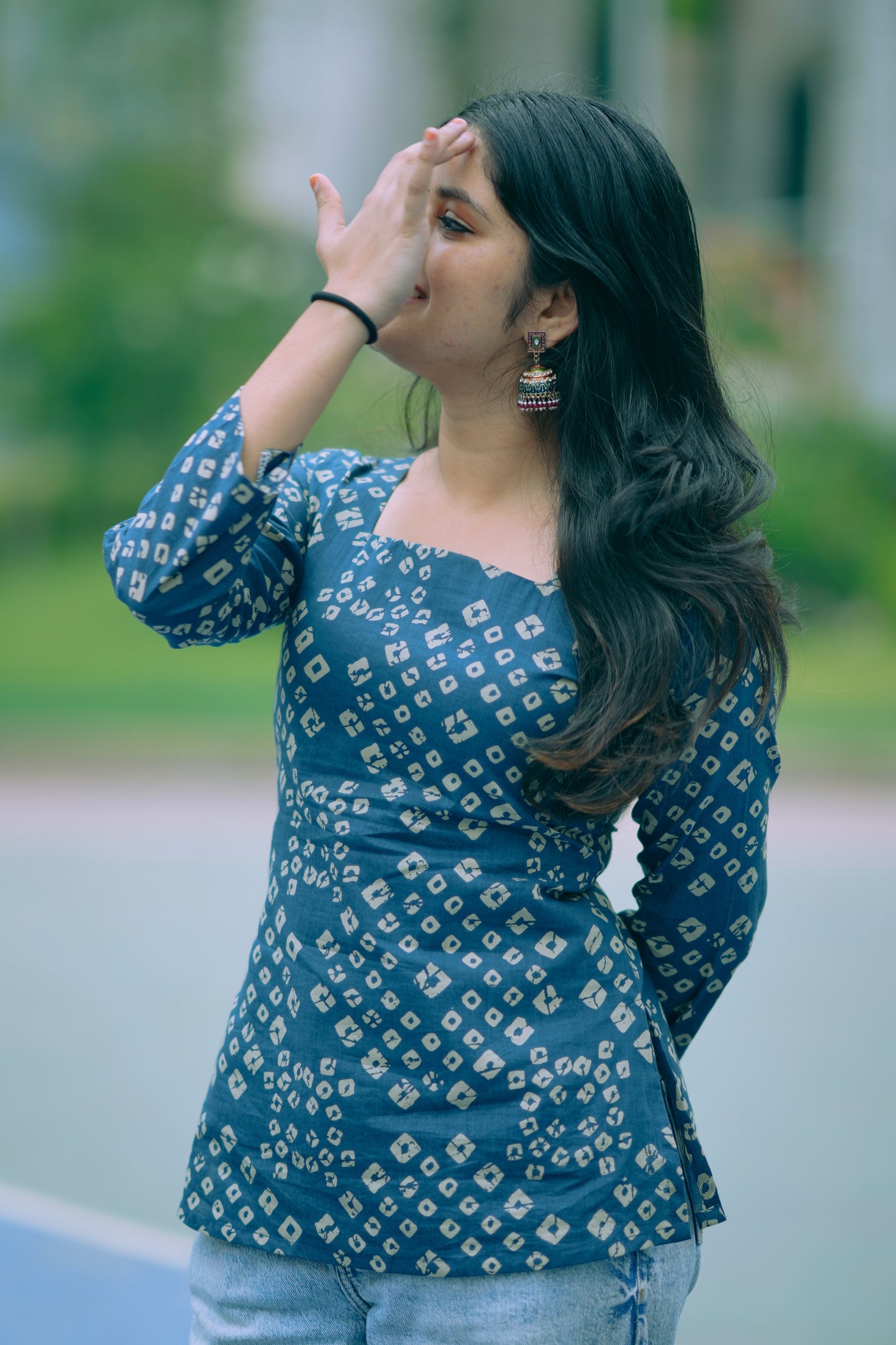 Indigo Breeze Printed Kurti